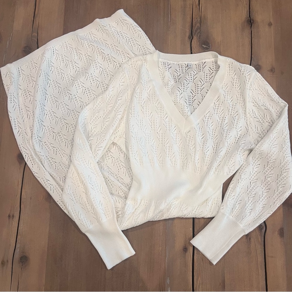 White Knit Beach Cover Up Dress